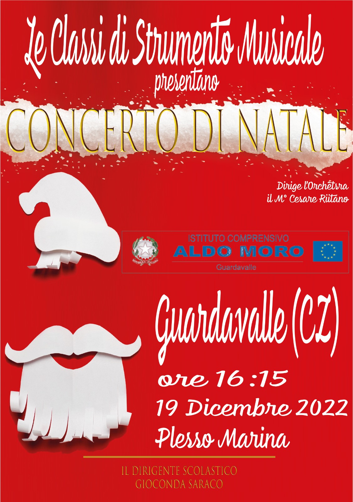 Locandina Concerto di Natale 2022